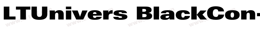 LTUnivers BlackCon字体转换